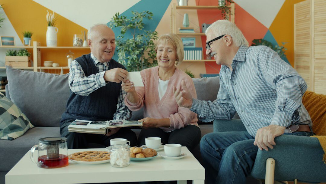 seniors enjoying tea time